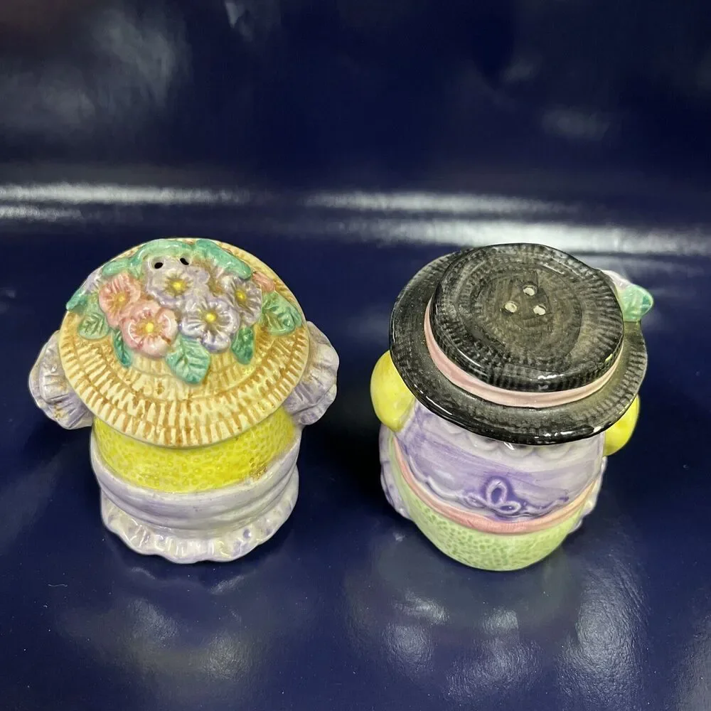 VTG OCI Omnibus Sri Lanka Lemon and Lime Mariachi Salt and Pepper Shakers Unused